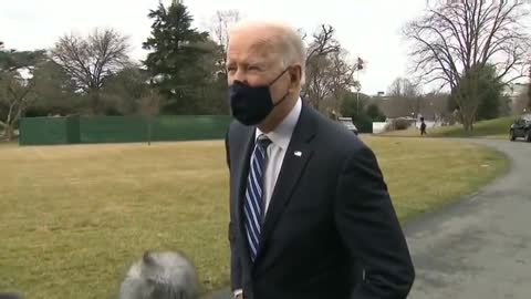 Biden Interaction with reporters 03-16-2021 (Right View) - Microphones View Anomaly