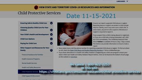 Childcare.Gov CPS Hotline is Porn and Medical Device Recordings : Documented by INFOWIND