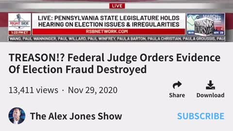 Nov 29 2020 The Alex Jones show