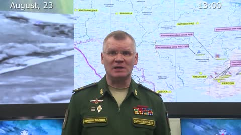 Russian Defence Ministry report 230822 on the progress of the special military operation in Ukraine