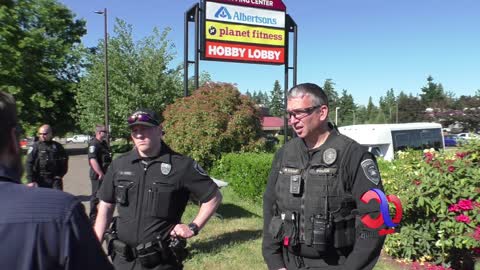 Another Successful Flag Wave In Oregon City With The Only Opposition Being The Police