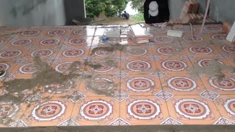 House Construction - Installing Ceramic Tile on Hallway - Smart Techniques Ceramic Floor Tile