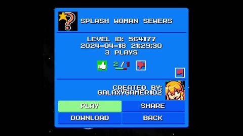 Mega Man Maker Level Highlight: Splash Woman Sewers by GalaxyGamer102