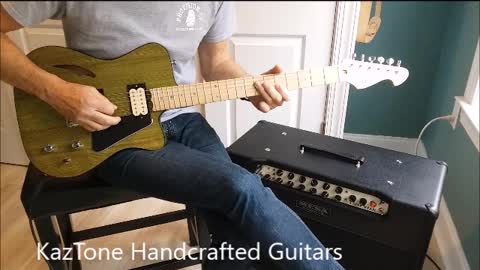 KazTone Handcrafted Guitars Swamp Thing demo.