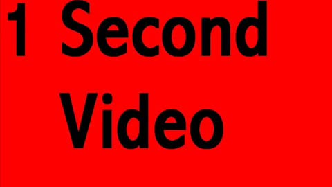 1 second video