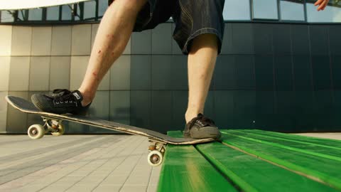 man riding a kateboard