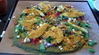 DEEP DISH RAW VEGAN MEXICAN PIZZA KABOOOOOM!!!! - July 25th 2013