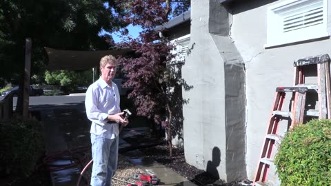 How to repair cracked stucco chimneys.