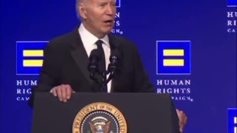 Here's a New One... Joe Biden Starts Screaming, Mumbling, Garbling His Words During Speech to the Gays