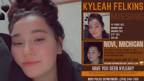 MISSING: Kyleah Felkins, 14-years-old, disappeared from Novi, Michigan
