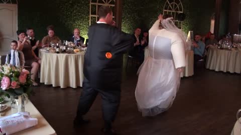Bride and groom receive a surprise