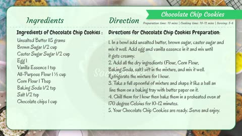 Chocolate Chip Cookies Recipe by SooperChef