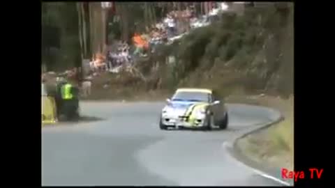 Amazing maneuvers and accidents in rallys