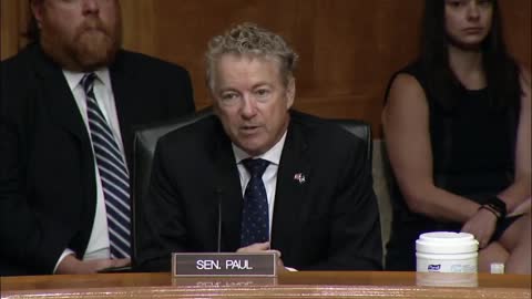 Sen. Rand Paul during Congress' first-ever gain-of-function hearing.