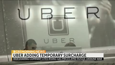 CBS Americans Uber Trips Will Cost More With A Gas Surcharge Because Of The Biden Gas Hike