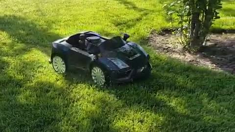 Homemade Remote Controlled Lamborghini Lawn Mower