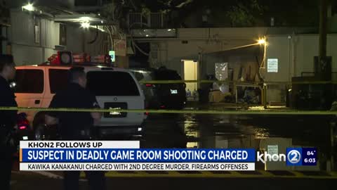 Suspect in illegal game room shooting on Kapiolani Blvd charged
