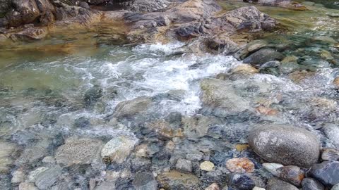 Soothing sounds of creek water.