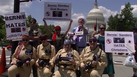 Bernie Sanders GodBusters on the Streets Inauguration Parody