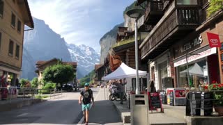 Scenic View from Lauterbrunnen, Switzerland