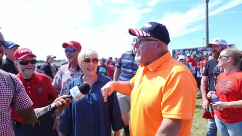 Jack & Diane with Peach State Patriots attend Trump Rally Perry, Ga