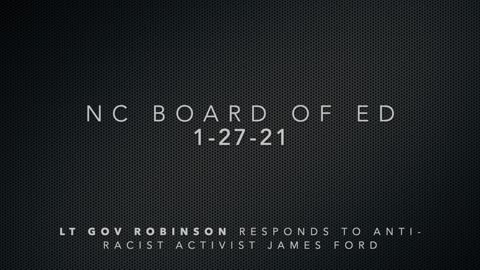 Mark Robinson Responds to Anti-Racist Activist 1-27-21