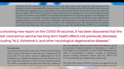 Pfizer vaccine causes neurodegenerative diseases