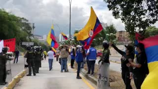 Manifestación en Bucaramanga y el área por el Paro Nacional