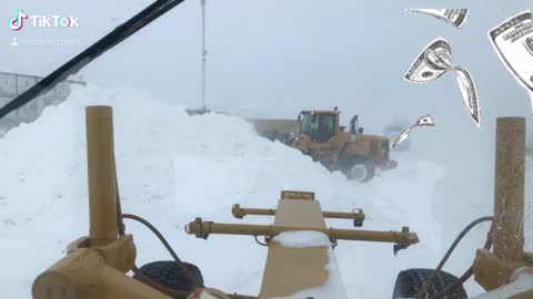 Clearing snow