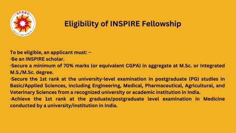 Documents needed for INSPIRE Fellowship for Research Student