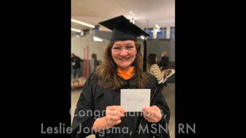 Congratulations to Leslie Jongsma, MSN, RN!