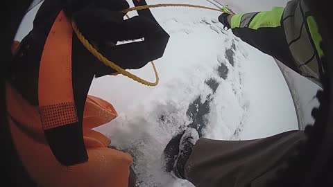 Mantua Police Chief & State Trooper Rescue Ice Fisherman Who Fell Through
