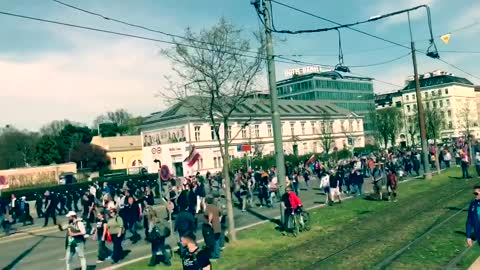 Österreich demonstriert in Wien gegen das tyrannische Unrechtsregime Kurz