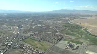 Approach into Las Vegas