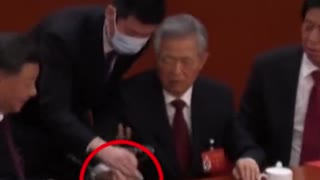 Chinese Leader Ci Removes His Predecessor Xu Jintao From Live CCP Summit