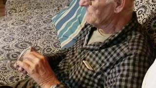 Cat Food Prank on Grandpa