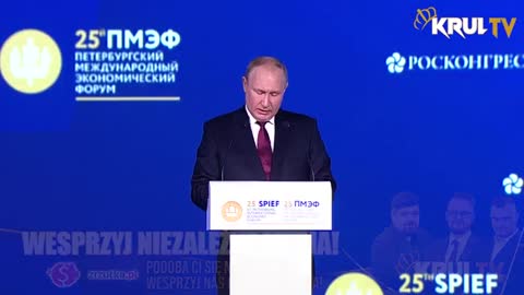 Przemówienie W.Putina na forum ekonomicznym w Petersburgu.