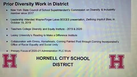 Hornell School Diversity Program Video, April 15, 2021