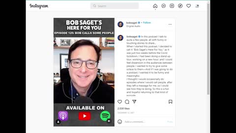 Bob Saget's "Here For You" | December 13, 2021