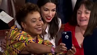 Alexandria Ocasio-Cortez takes selfies
