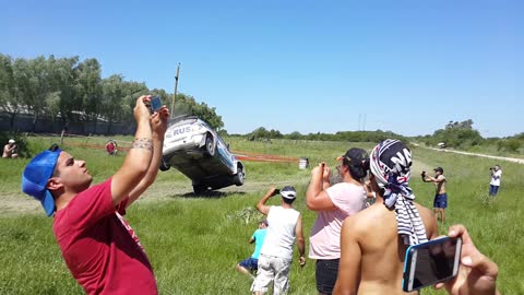 Crash at Copa Maxi Rally in Argentina