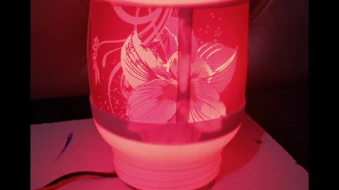 Waste plastic container decoration light