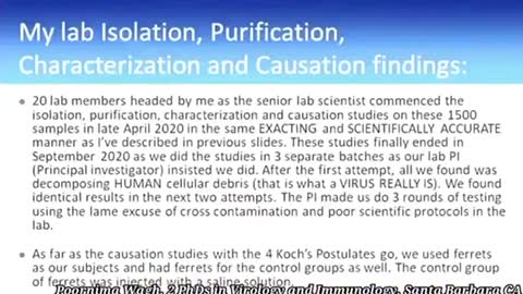 SARS Covid 2 Has NEVER Been Isolated/Purified