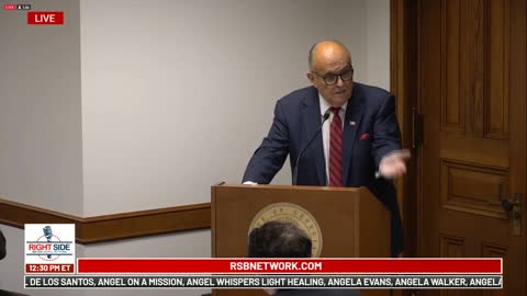 Rudy Giuliani - Appeal to Georgia Senate to Act - 30 Dec 2020