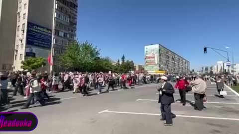 Residents of Energodar on Victory Day went to the thousands-strong event "Immortal Regiment"