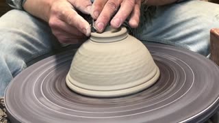 Pottery - Trimming & Chattering a bowl