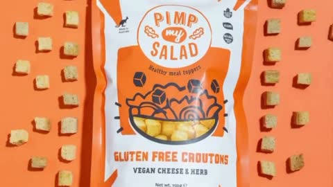 Pimp My Salad Gluten Free Caesar Salad Croutons Value Pack – 30% More Volume