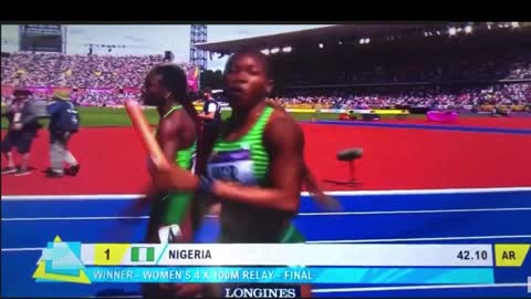 women 4x100m relay Commonwealth games 2022 featuring Nigeria Jamaica and great Britain