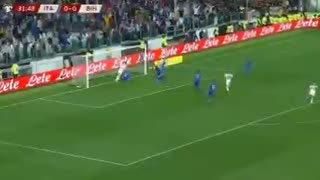 Edin Dzeko goal Italy vs Bosnia 0-1