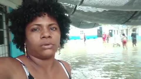 Inundación en Institución Educativa de Gambote